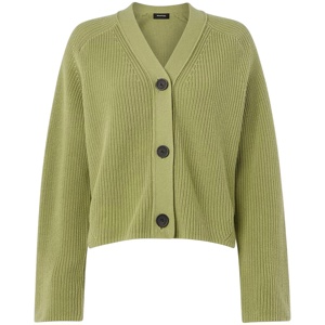 Whistles Green Nala Cotton Cardigan